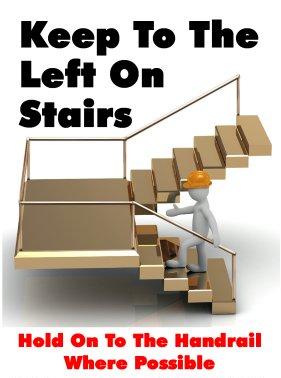 Safety Poster Stair Case